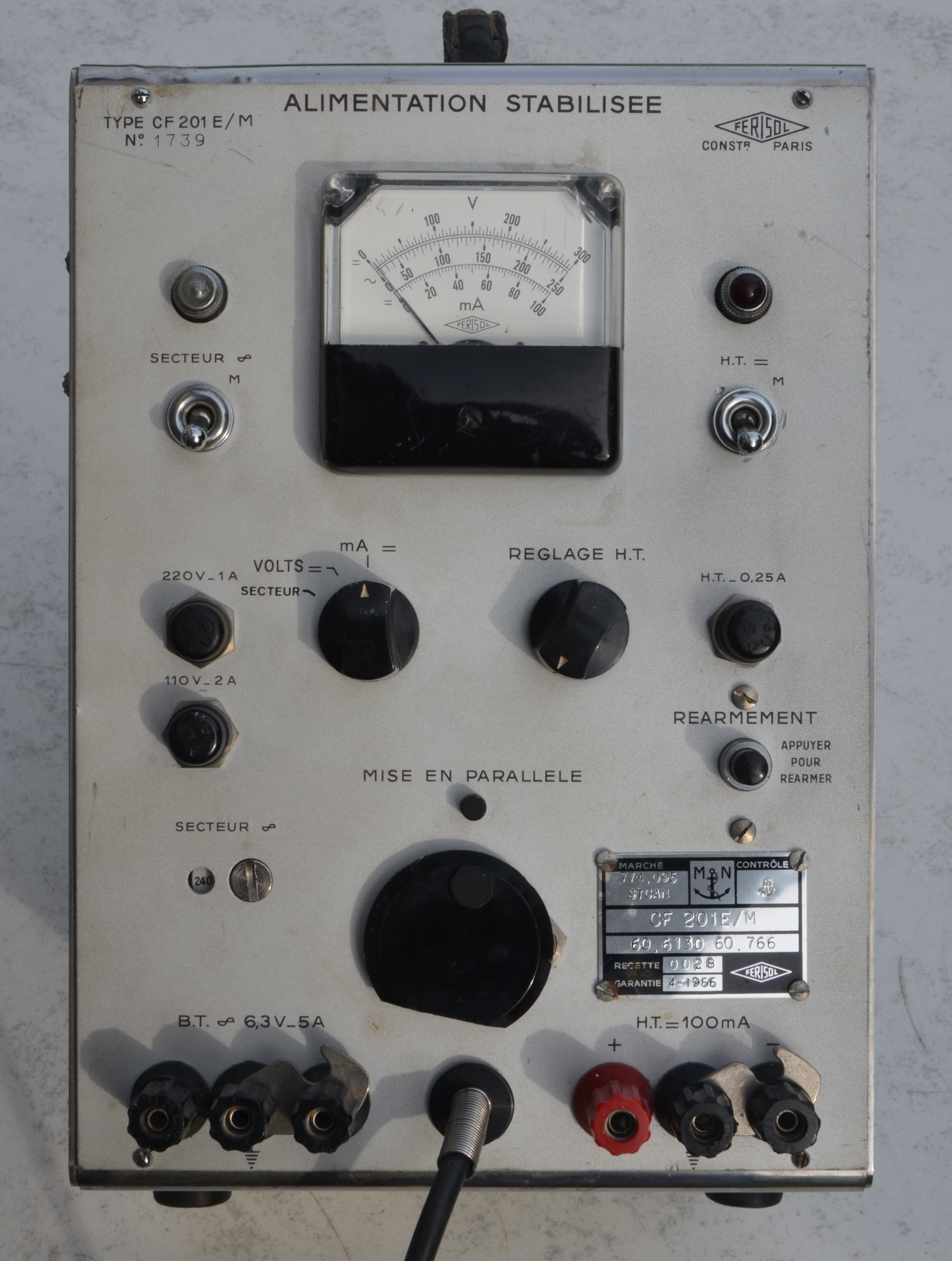 CF201E HT power supply